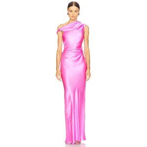 Amanda Uprichard Modesto Maxi Dress in Aster Pink